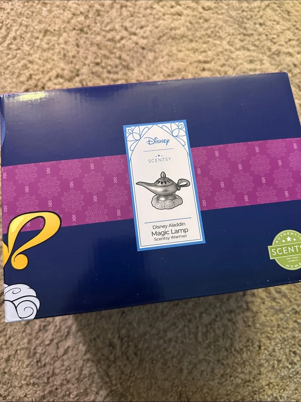 Disney Scentsy Aladdin Warmer - Blue/Purple